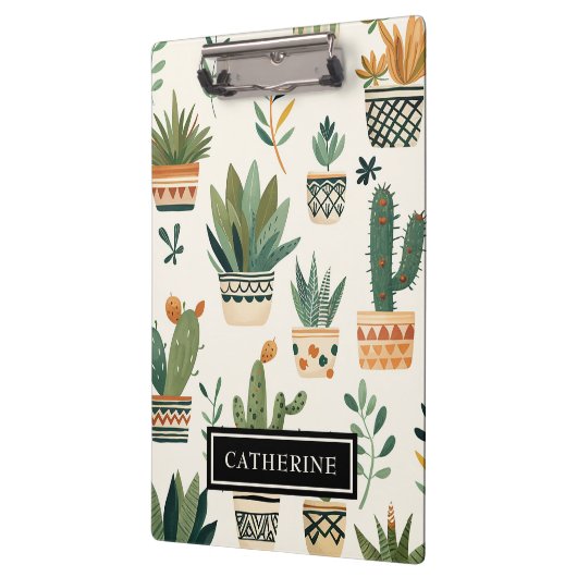 Boho鉢植え植物カスタム植物愛好家 クリップボード (左)