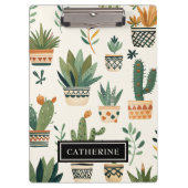Boho鉢植え植物カスタム植物愛好家 クリップボード (正面)