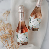 Boho開花パーソナライズされた応援へ スパークリングワインラベル