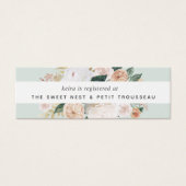 Boho開花ブライダルレジストリ挿入カード |ミニ (正面)