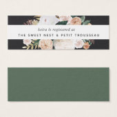 Boho開花ブライダルレジストリ挿入カード |ミニ (正面&裏面)