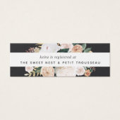 Boho開花ブライダルレジストリ挿入カード |ミニ (正面)