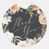 Boho開花モダンフローラお願い ラウンドシール (正面)