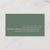 Boho開花幾何学水彩フローラ 名刺 (裏面)