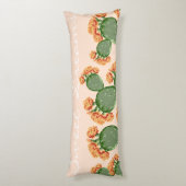 Boho開花梨サボテン甘い夢 ボディピロー (裏面 (縦))