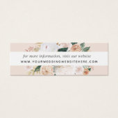 Boho開花結婚のWebサイト挿入カード |ミニ (正面)