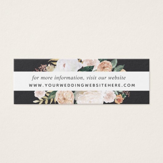 Boho開花結婚のWebサイト挿入カード |ミニ (正面)