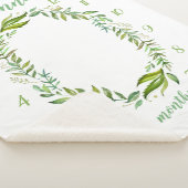 Boho離れベビー名月次マイルストーンフォト シェルパブランケット (3/4)