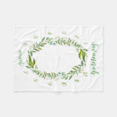 Boho離れベビー名月次マイルストーンフォト フリースブランケット (正面(横))