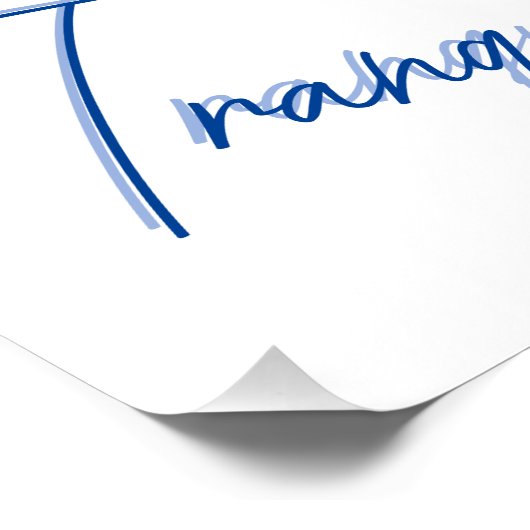 Boho静かなウミガメ家族の光沢ポスター ポスター (コーナー)