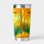 Boho魂が緑と黄色のモノグラムを発表 | 保温保冷タンブラー (左面)