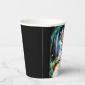 Boho魔法の狼の赤ちゃんシャワー 紙コップ (右)