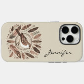 Boho鳥インディアン羽iPhone / iPadケース Case-Mate iPhoneケース (裏面 (横))