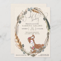 BOHO鹿と子鹿シャワー