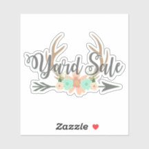 BOHO鹿〔雄ジカの〕枝角アローヤード販売ステッカー