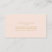 Boho きらめく Gemsのバラ金ゴールドID1035 名刺 (裏面)