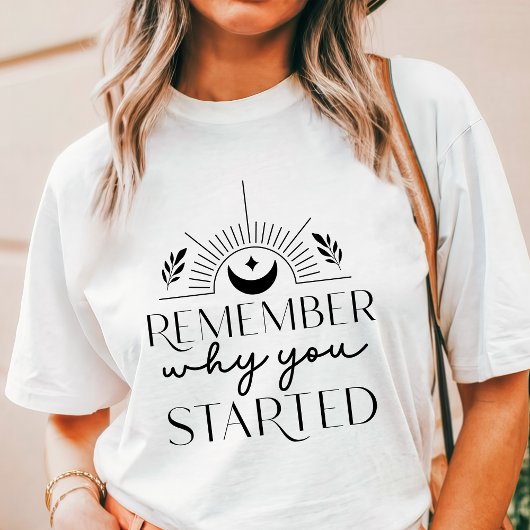 Boho やる気を思い出す モチベーション トライブレンドTシャツ