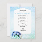 BOHO エレガンス！私のウェディングパーティにいてくれる？カード 招待状 (正面)