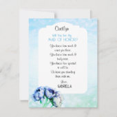 BOHO エレガンス！私のメイド・オブ・オナーになってくれる？カード 招待状 (正面)