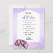 BOHO エレガンス!私のメイド・オブ・オナーになってくれる?カード 招待状 (正面)