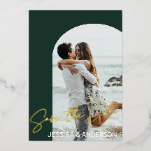 Boho エレガント 2 Photo Save the Date