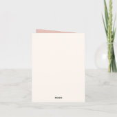 BOHO サン フラワー 便箋 ノートカード (裏面)