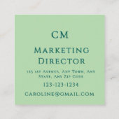 Boho  スクエア名刺 (裏面)