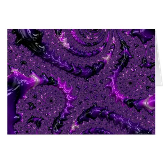 Boho ファンキー Purpleデジはっきりしたタル抽象芸術フラクタル (正面横)