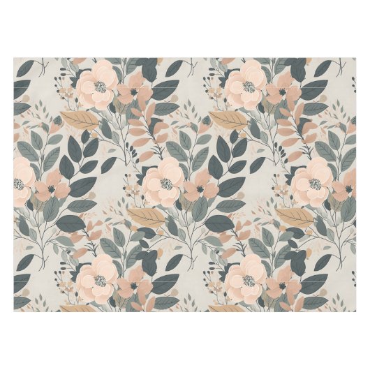 Boho フローラル テーブルクロス (正面(横))