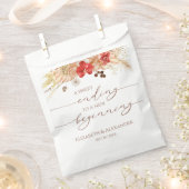 Boho フローラル | Sweet Ending New Begin 結婚's フェイバーバッグ (クリップ留めされた状態)