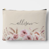 Boho,フローラ，ギフト，名前 アクセサリーポーチ (正面)