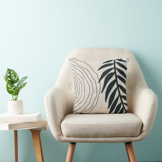 Boho、モダンおよびトレンディーブラック離れの クッション (椅子)