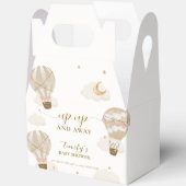Boho モダンエレガントホットエアバルーン赤ちゃんシャワー フェイバーボックス (見開き)