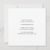 Boho モダンミニマル写真の取り消し告知 招待状 (裏面)