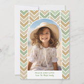 Boho モダン Arch - herringbone - 3枚の写真 – インスタント シーズンカード (正面)