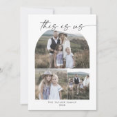 Boho モダン Arch Photo Collage Family This Is Us シーズンカード (正面)