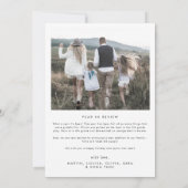 Boho モダン Arch Photo Collage Family This Is Us シーズンカード (裏面)