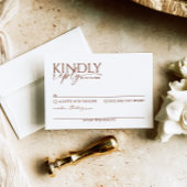 Boho モダン RSVPのエンク結婚ロージャカード エンクロージャーカード