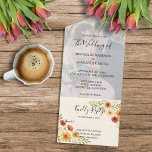boho 素朴水色フローラ写真結婚s オールインワン招待状<br><div class="desc">ボホ素朴エレガントウォーター色フローラ写真結婚式招待状とRSVPカード1枚。春、夏、秋、または冬の結婚式。簡単に自分の写真と文字を追加して、1つの招待で非常に個人的なユニークすべて結婚を作成することができる。</div>
