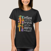Boho 賛美 Forgiven Easter Christian春Cros Tシャツ (正面)