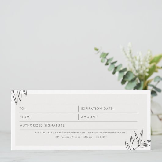 Boho 離れBusiness Logo商品券 (スタンド正面)