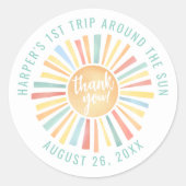 Boho 1st Trip のまわりに The Sun ラウンドシール (正面)