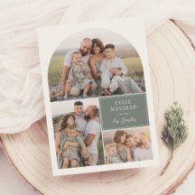 Boho 4モダンフォトアーチFeliz Navidadクリスマス