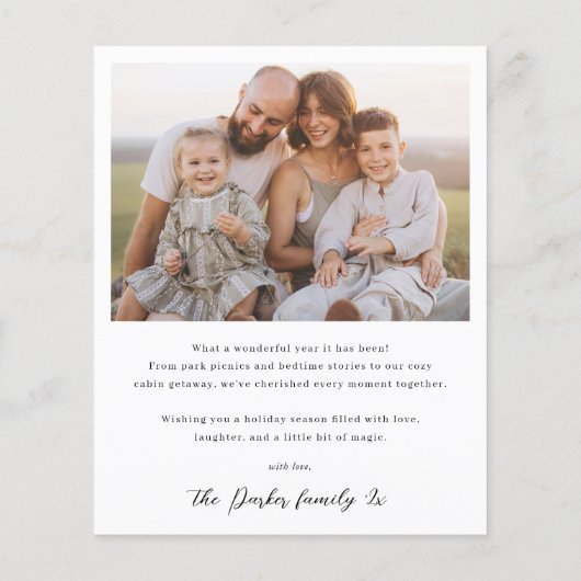 Boho 4モダンフォトコラージュアーチクリスマスバジェット (裏面)