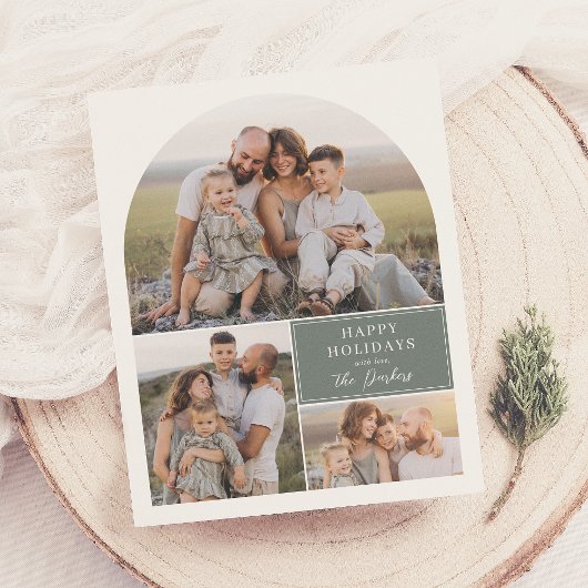 Boho 4モダンフォトコラージュアーチクリスマスバジェット