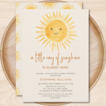 Boho A Little Ray of Sunshine Baby Shower