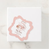 Boho A Little Ray of Sunshine Girl Baby Shower フェイバータグ (インサイチュ)