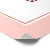 Boho A Little Ray of Sunshine Girl Baby Shower ポスター (角)