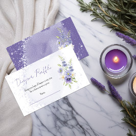 Boho A Little Wildflower Baby Shower Diaper Raffle エンクロージャーカード