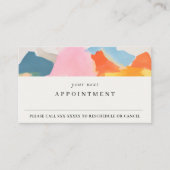 Boho Abstarct Moutain Landscape Appointment 名刺 (正面)